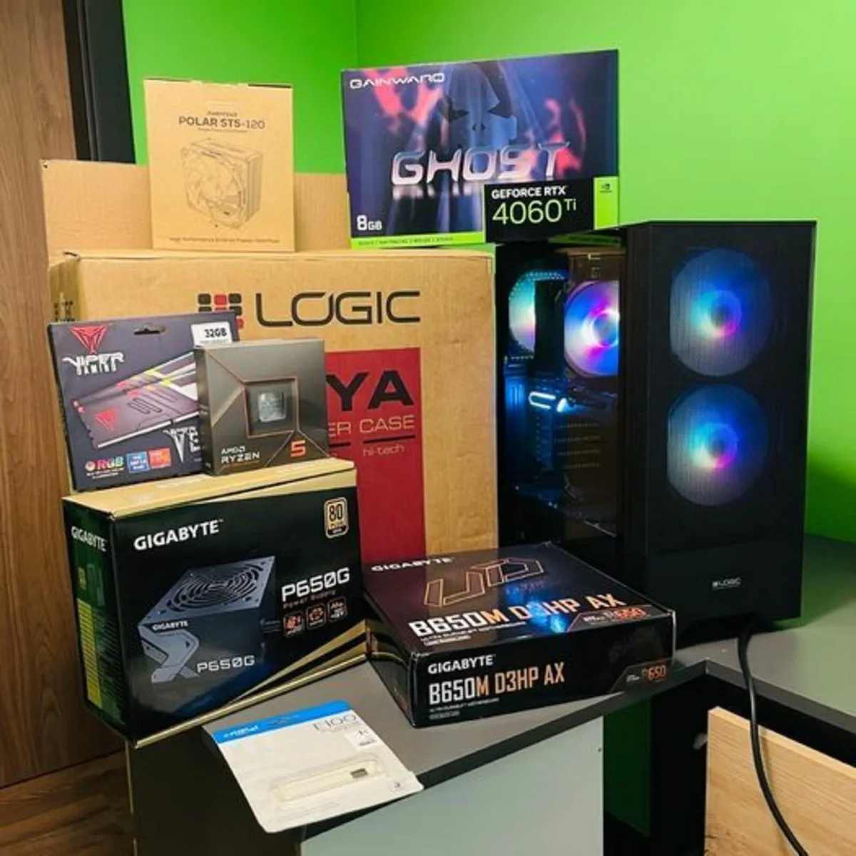 PC Gaming Ryzen 5 7600X, RTX 4060 Ti, 32GB DDR5 - Image 2