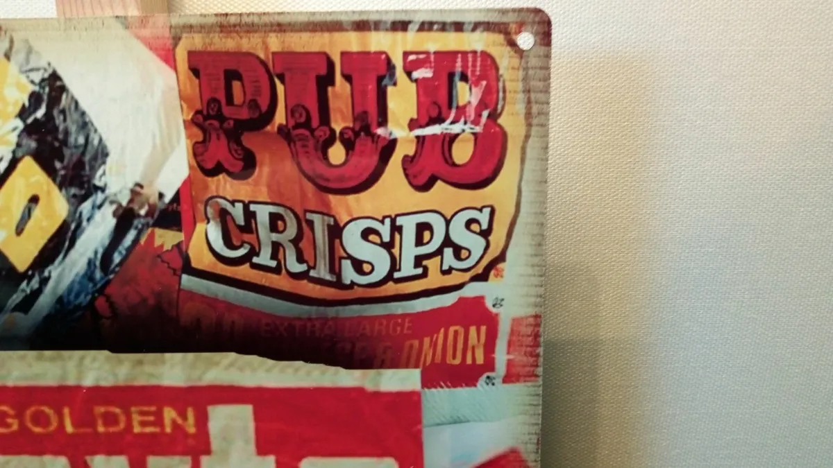 Tayto rustic tin metal sign - Image 4