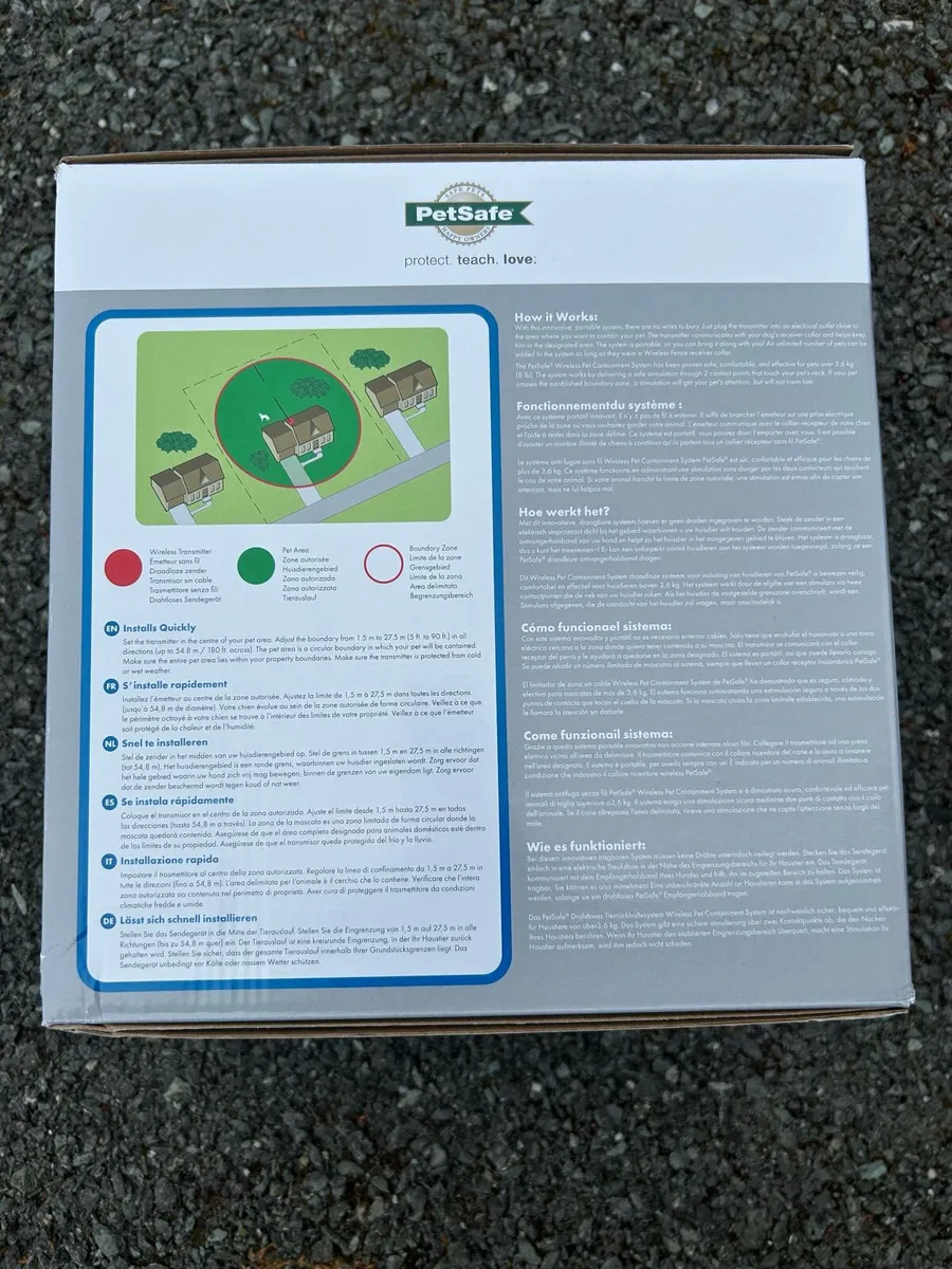 Wireless Dog Boundary Fence- new unopened - Image 3