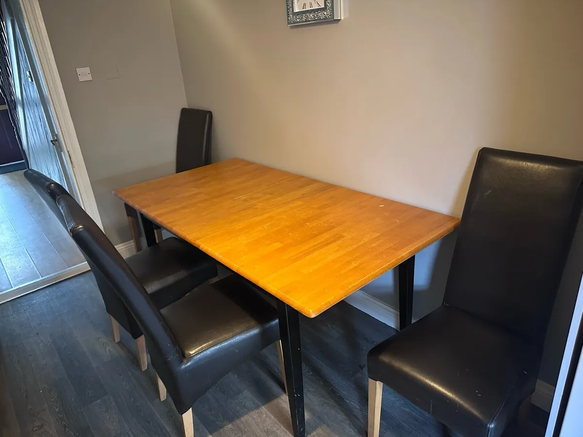 Table and chairs