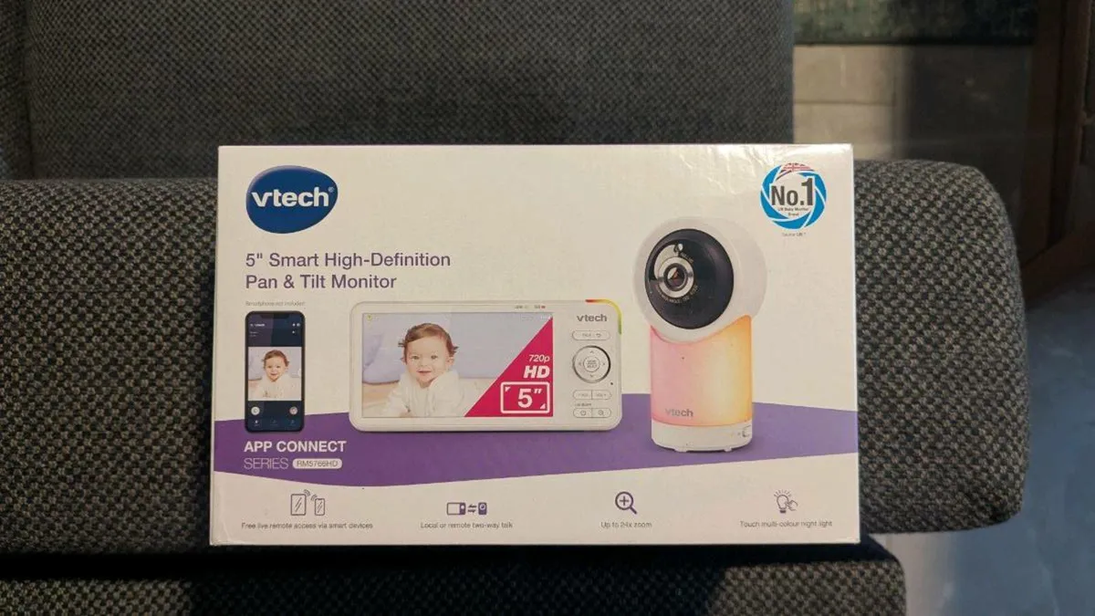 VTech 5" High-Definition Pan & Tilt Baby Monitor - Image 1