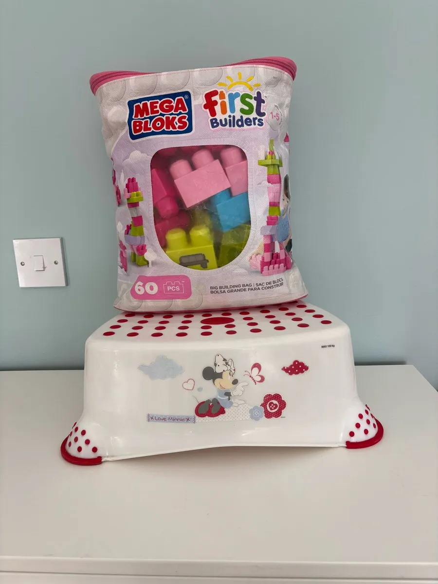 Mega block & non slip step stool