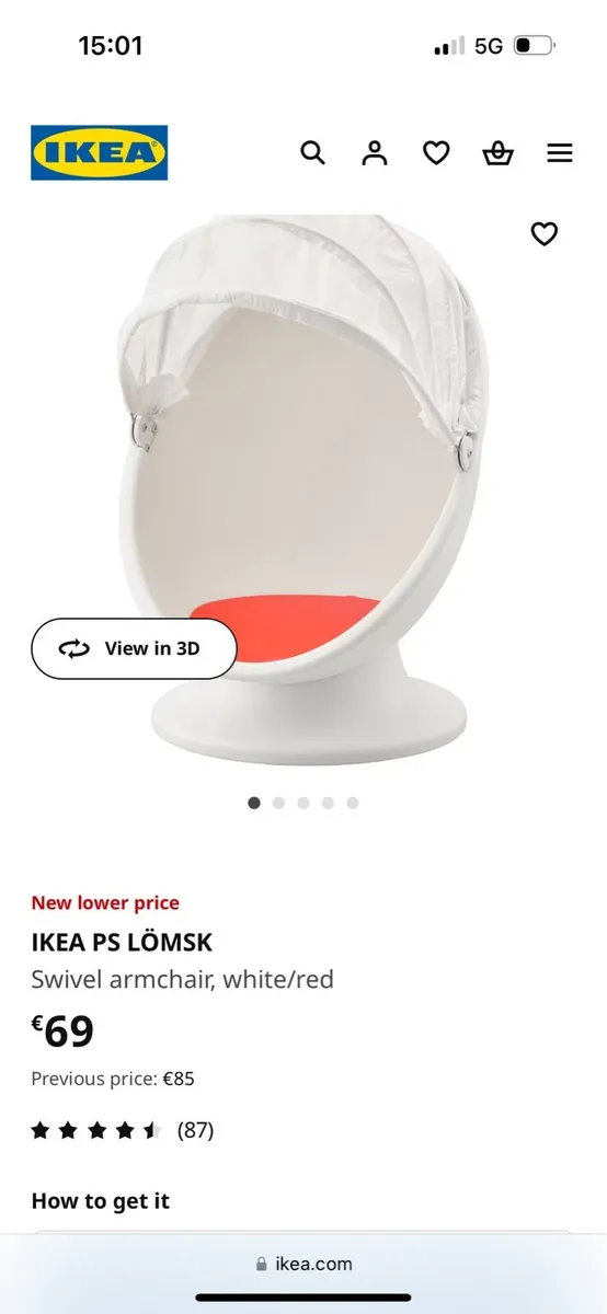 IKEA kids swivel chair - Image 1