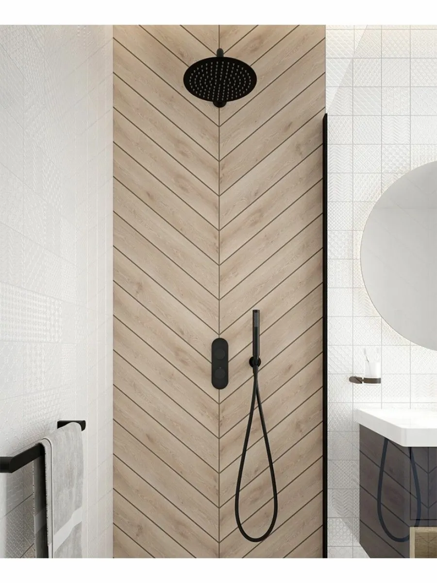 Sonas Alita Thermostatic Shower Matt Black