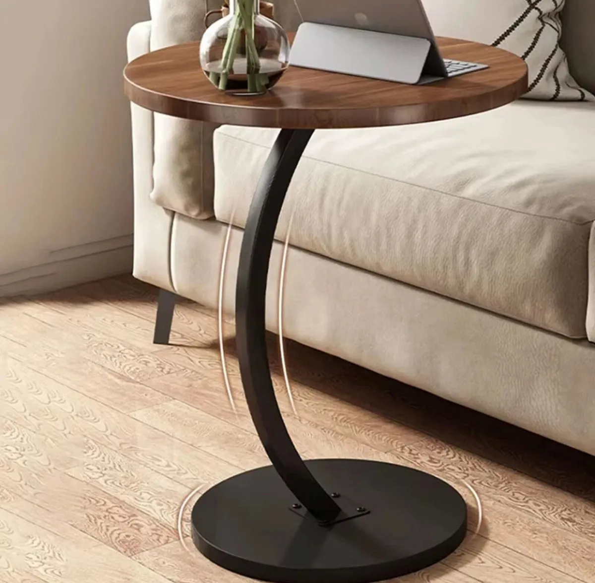 NEW Side Table C Shaped Sofa End Coffee Table - Image 4