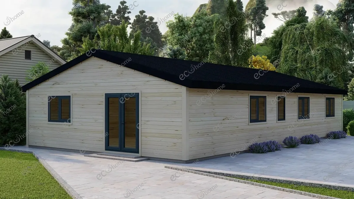 ECOHOME Log Cabins 4 Bed Model 25 8mx14.5m Modular - Image 1
