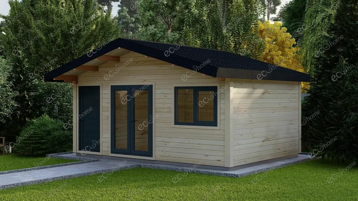 Ecohome Log Cabin Dublin Studio 5.6m x 4m Modular - Image 1