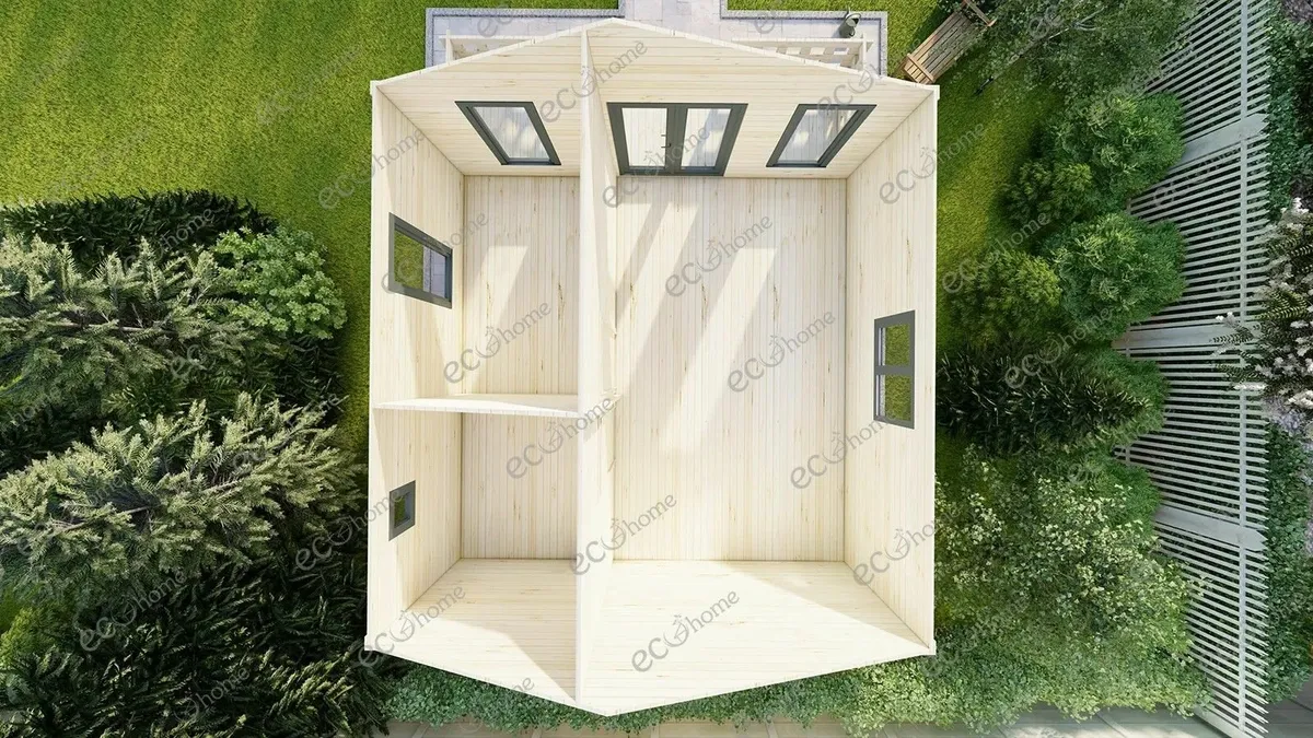 Ecohome Log Cabins Padova B 1 Bed 6m x 8m Modular - Image 2