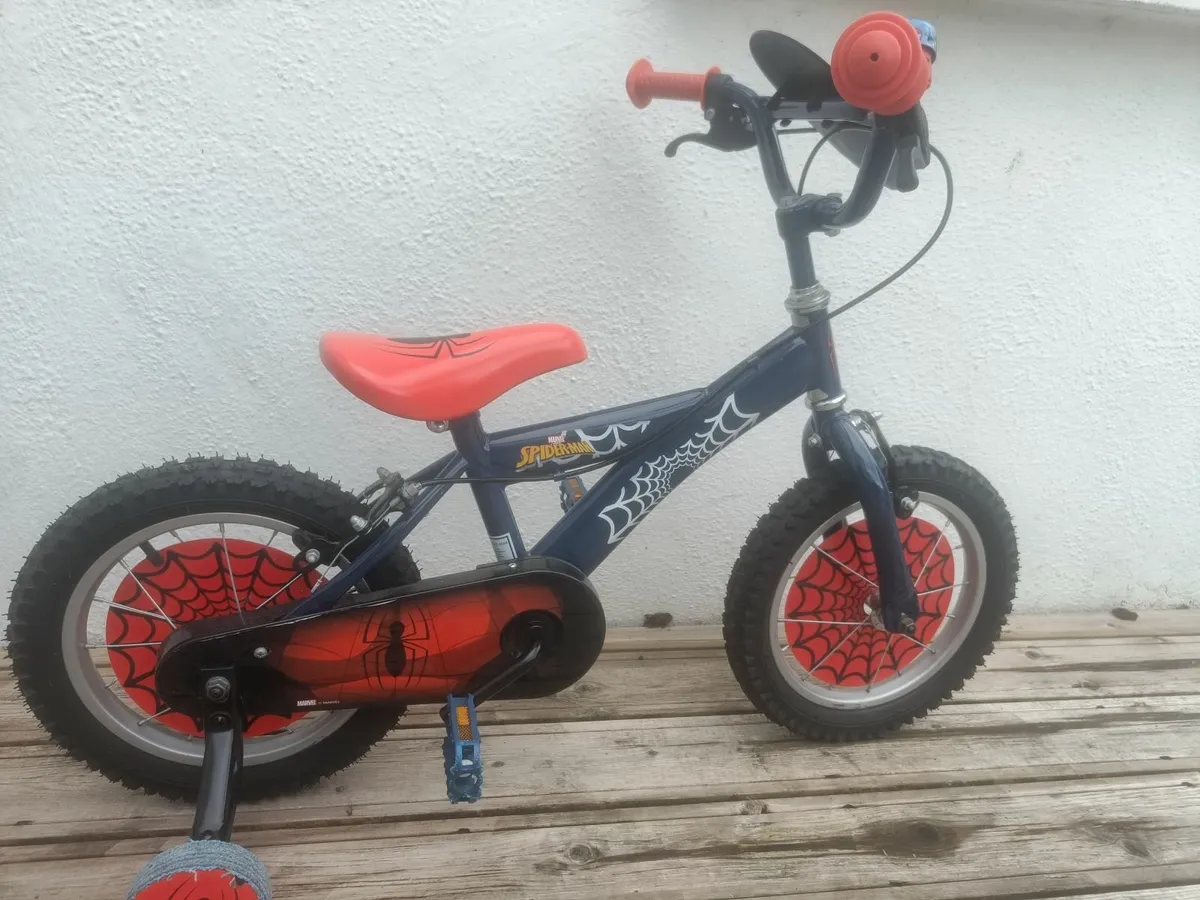 14 inch Spiderman kids Bike - Image 2