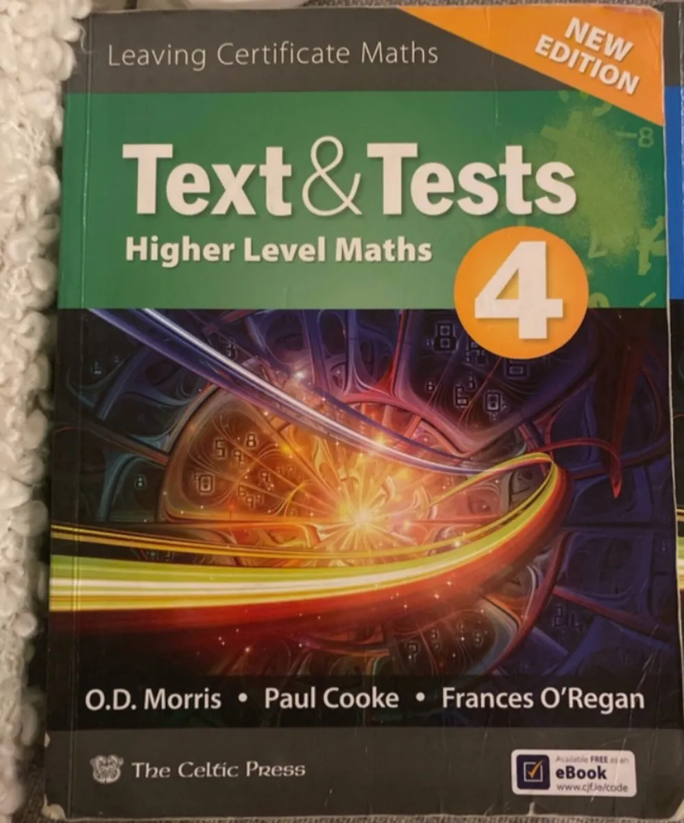 LC Maths higher level Text and Tests 4 and 5 - Image 1