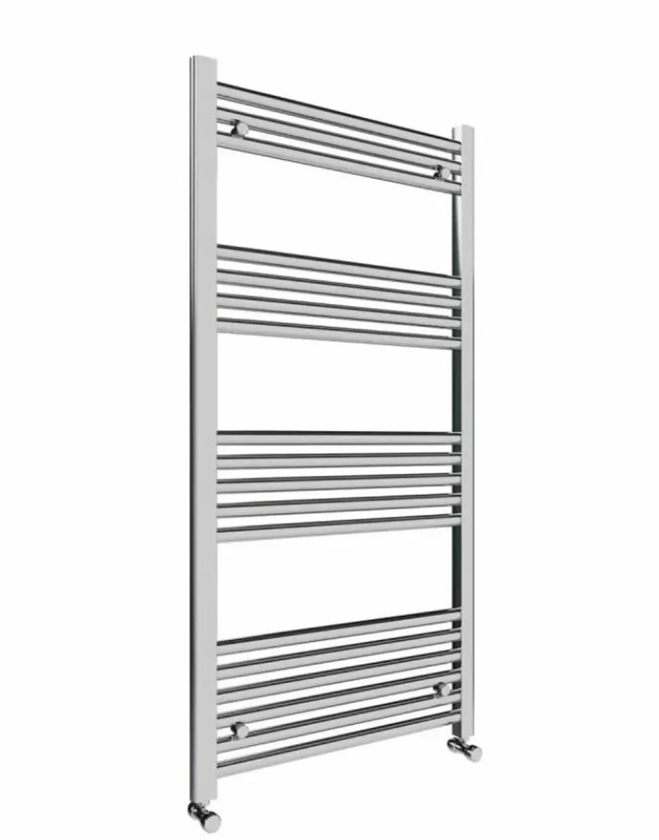 1200x600 Chrome Heated Towel Rail Deal - IN STOCK!