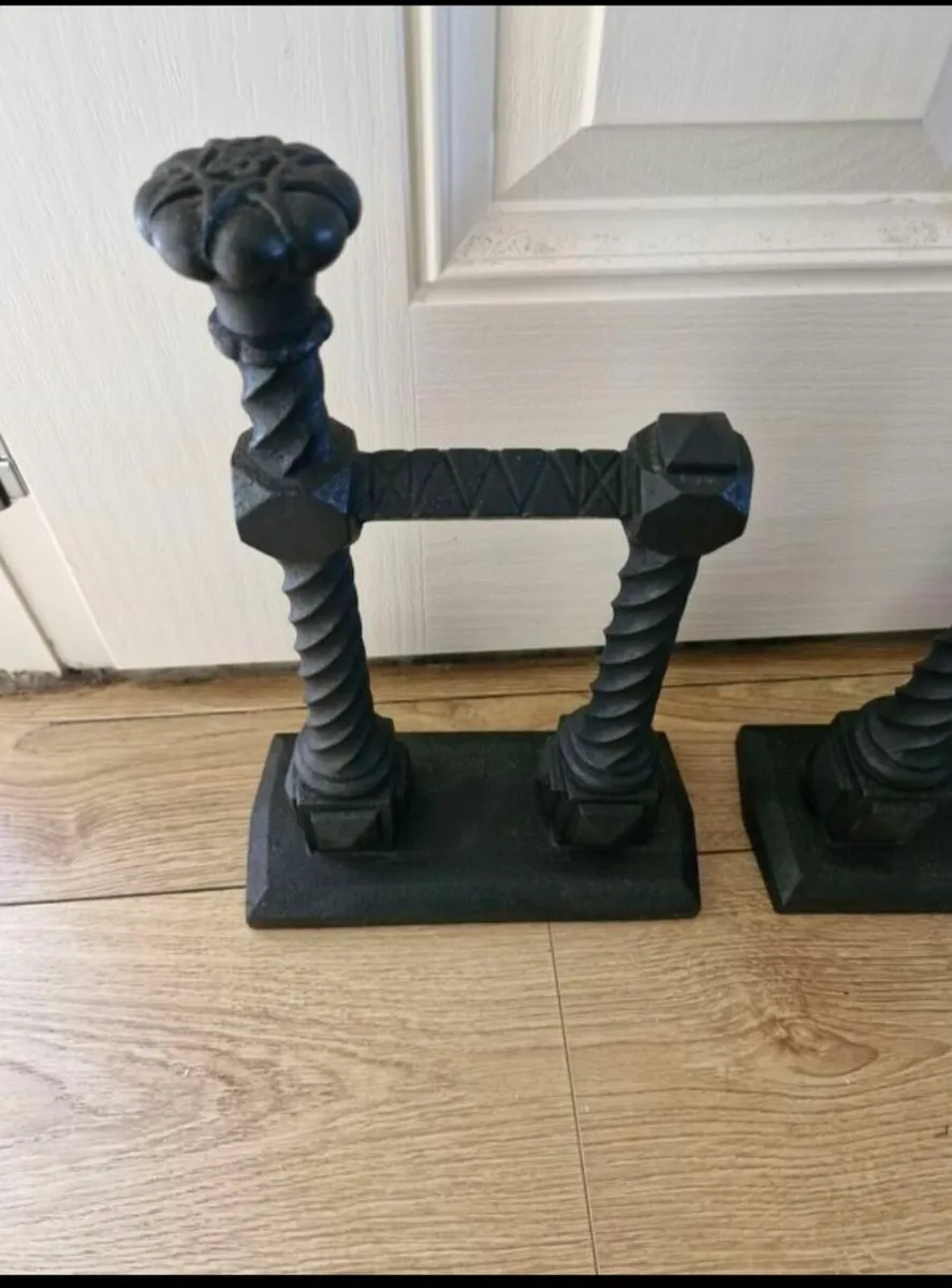 Cast iron Andirons - Image 2
