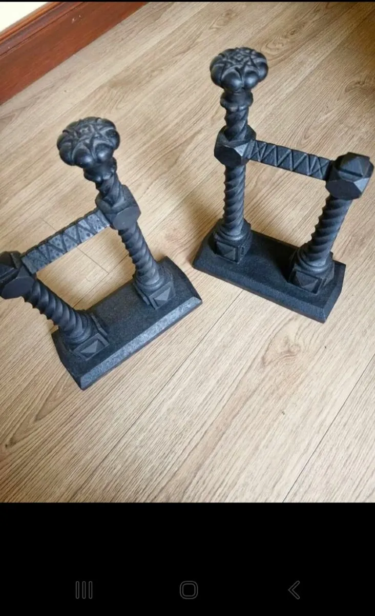 Cast iron Andirons - Image 3