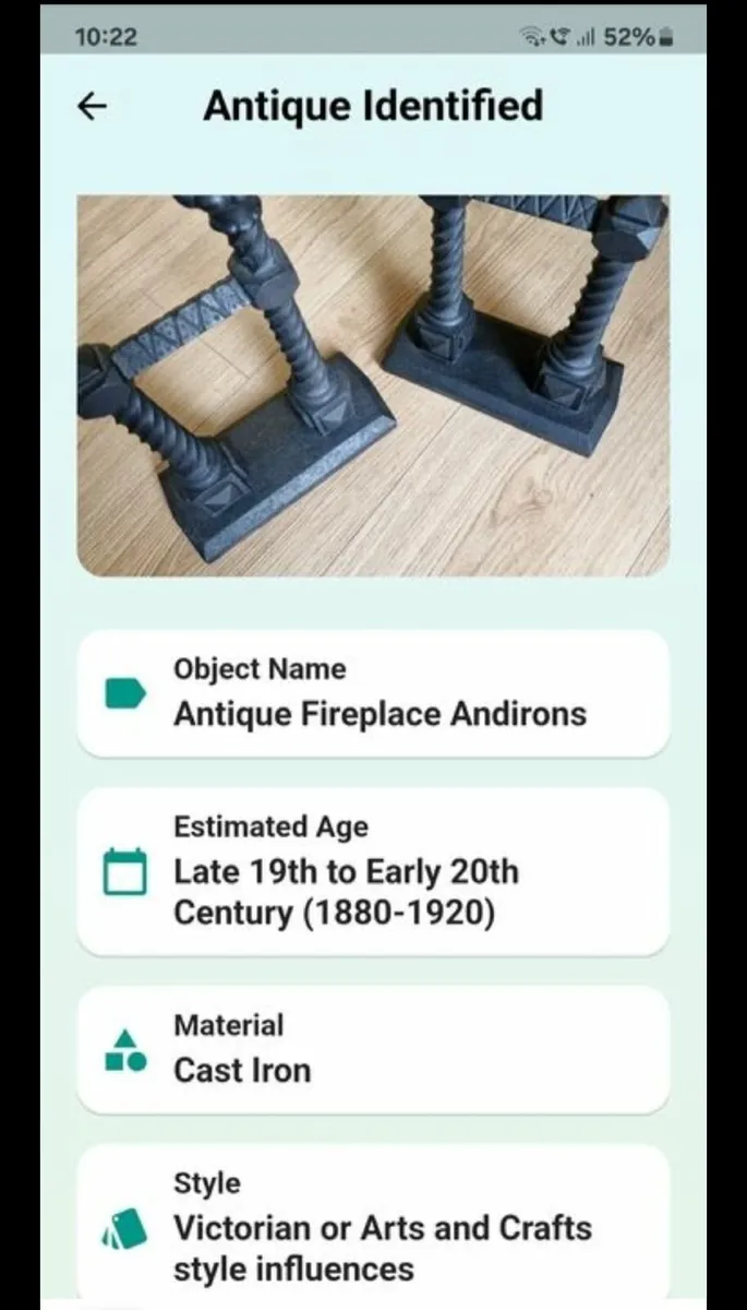 Cast iron Andirons - Image 4