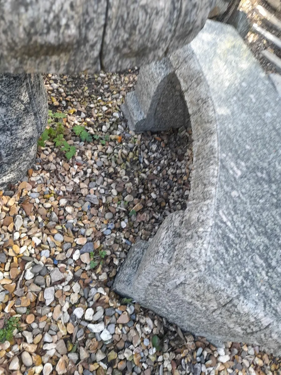 Granite Table + 2 Curved Benches + 2 Stools - Image 3