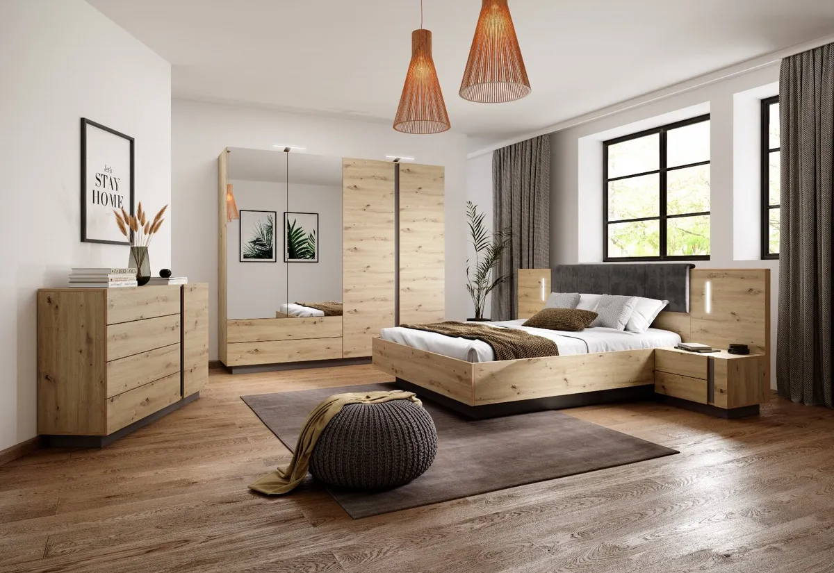 🛌   Bed - Stylish Beds & Bedroom Furniture Set - Image 4