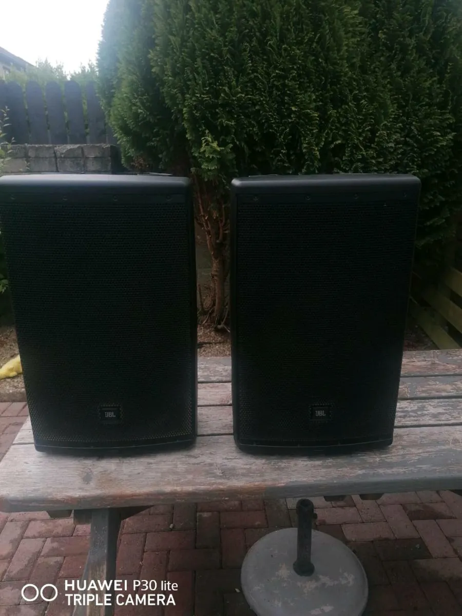 JBL EON 615 Powered Speakers with JBL Cover - Image 1