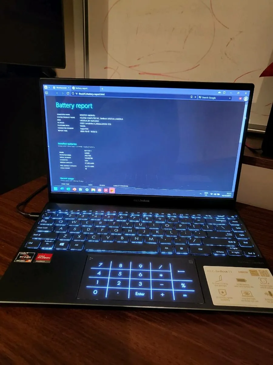 Asus Zenbook Oled Laptop - Image 1