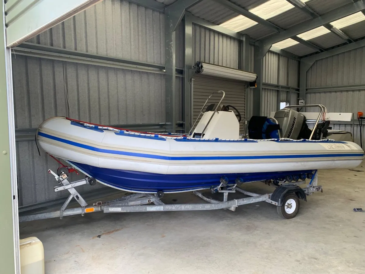 RIB Gemini 6.5 for sale Trailer Mariner hp90 - Image 4