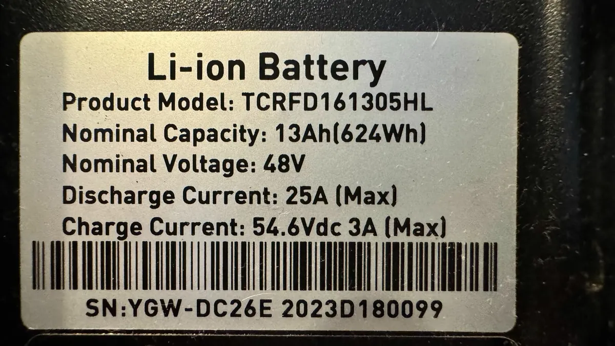 4x E-Bike 48V 13Ah Batteries w/ dock & charger - Image 3