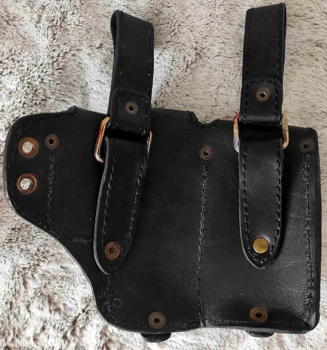 Leather Belt Bag with Three Pockets(Handmade) - Image 3