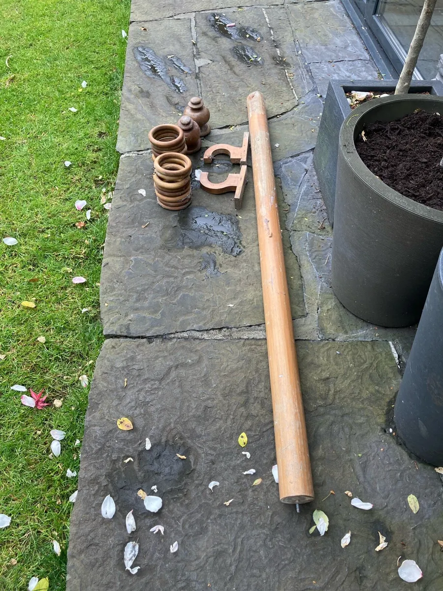 Wooden Curtain Pole - Image 1
