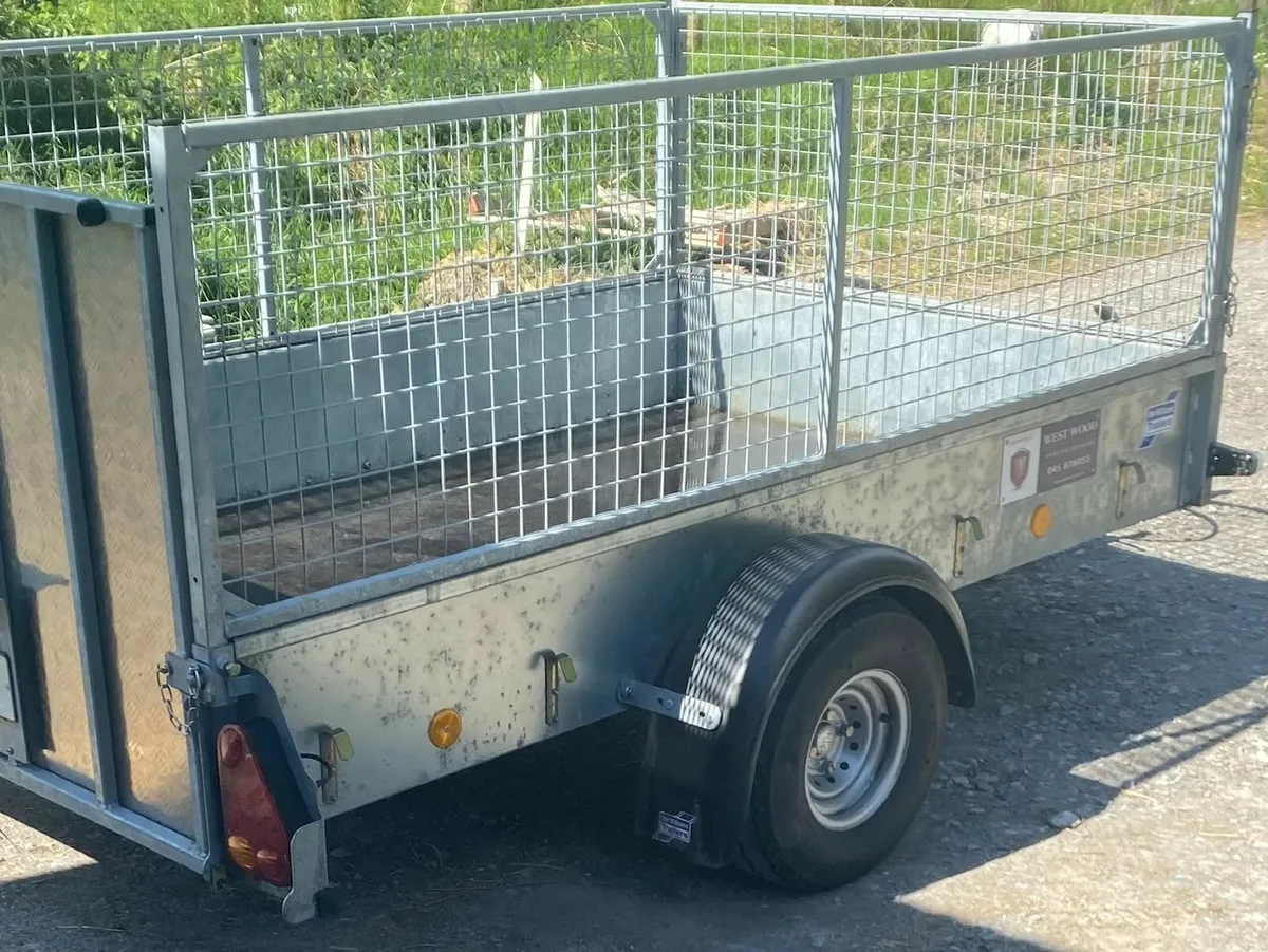 P8e 8'2" x4"9" Wide Ramp & Mesh Sides 750kg - Image 3