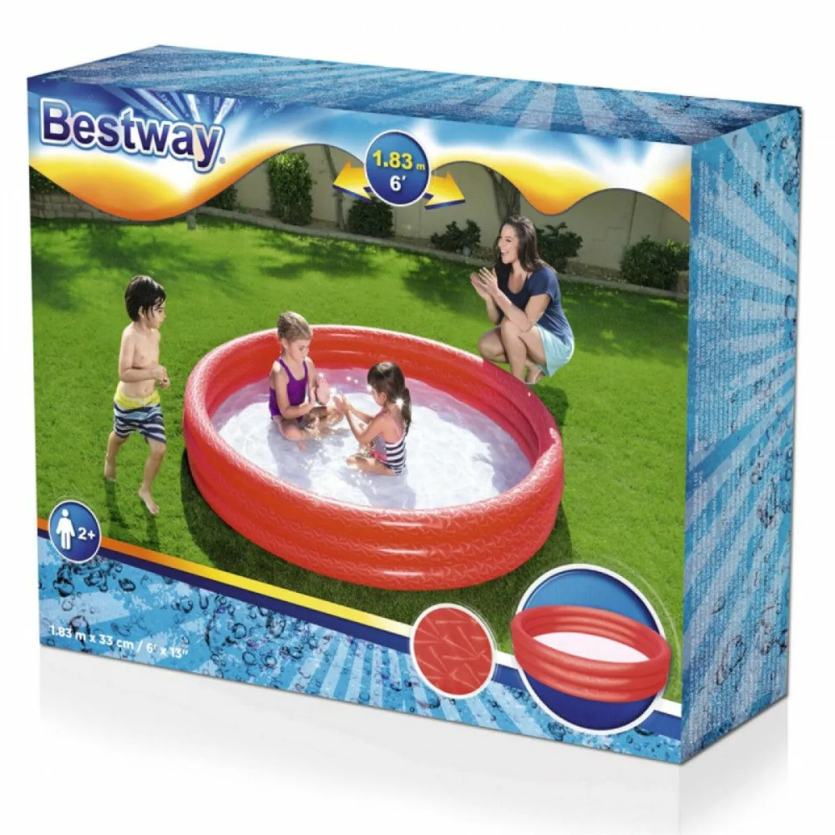 Bestway 3 ring inflatable pool