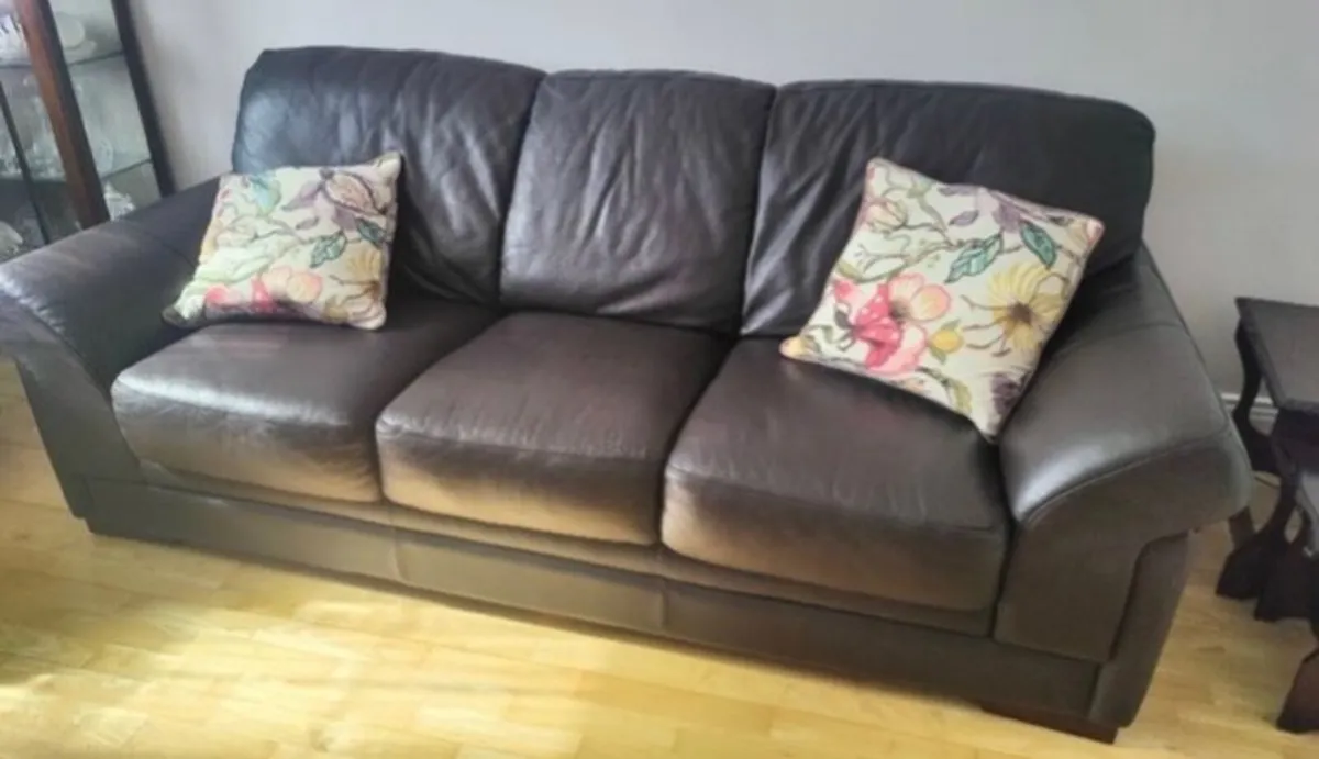 Leather Sofa for Sale - Image 3