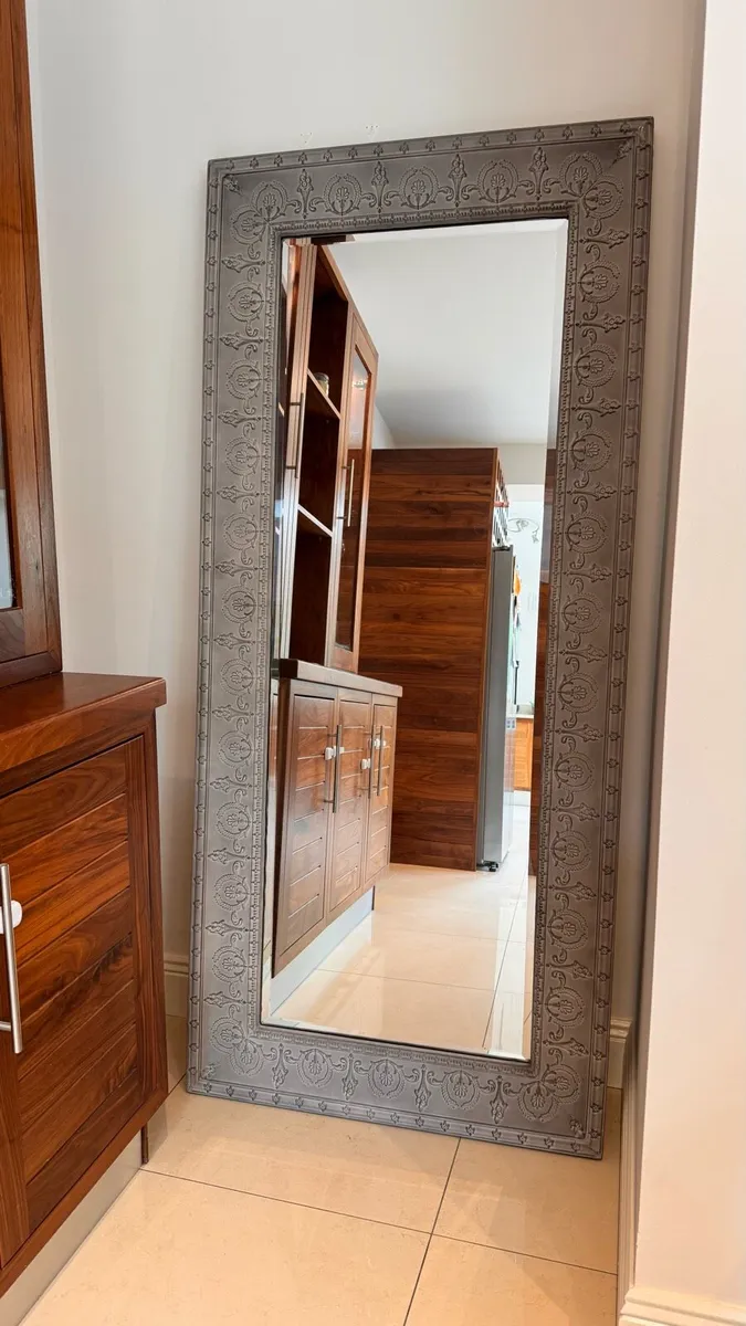 Large Grey House Mirror 84cm x 187cm - Image 1