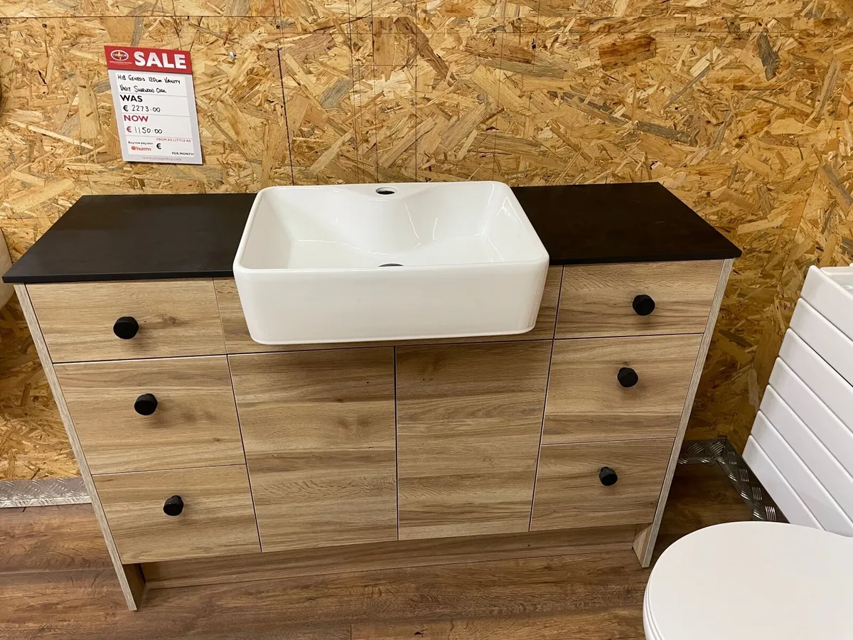 Ex-display HIB Genesis Sherwood Oak Vanity Unit