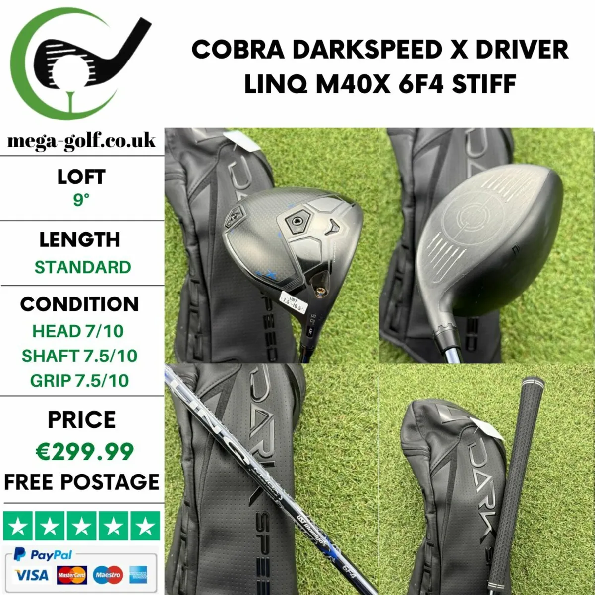 COBRA DARKSPEED X DRIVER / 9° / STIFF - Image 1