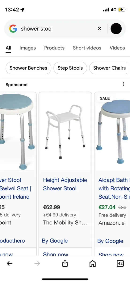 Shower stool / chair new condition €20 - Image 2