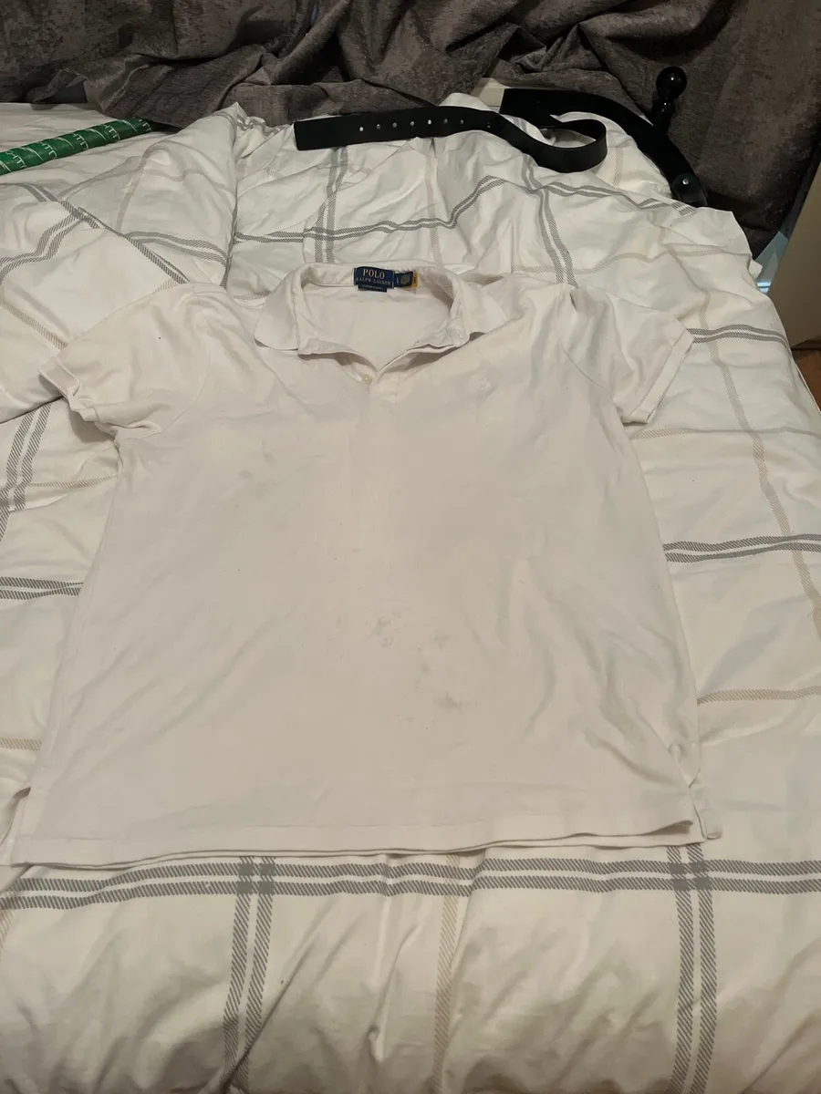 White Ralph Lauren Polo shirt Large - Image 2