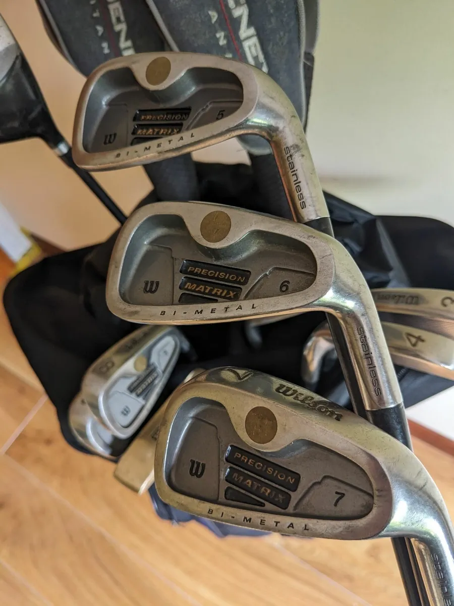 Full Set Wilson Clubs, Genex Woods,New Golf Bag - Image 1