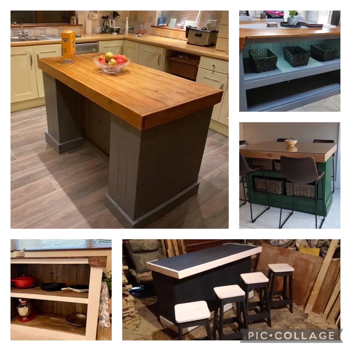 Handmade rustic kitchen islands - Image 1