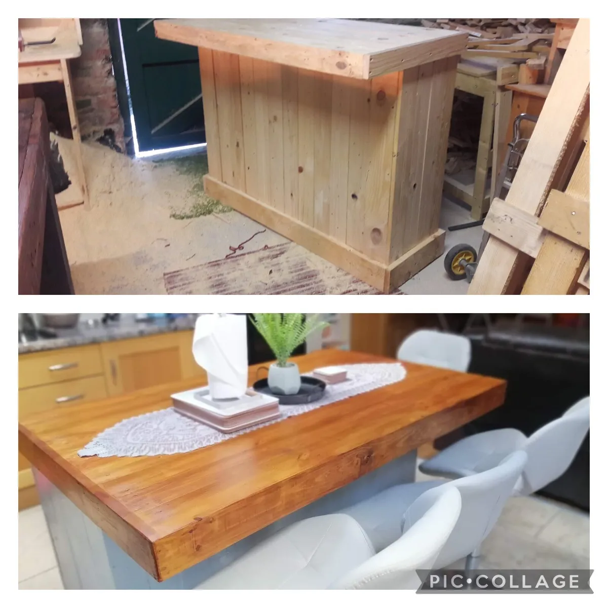 Handmade rustic kitchen islands - Image 4