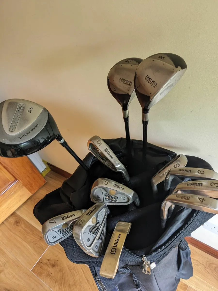 Full Set Wilson Clubs, Genex Woods,New Golf Bag - Image 4
