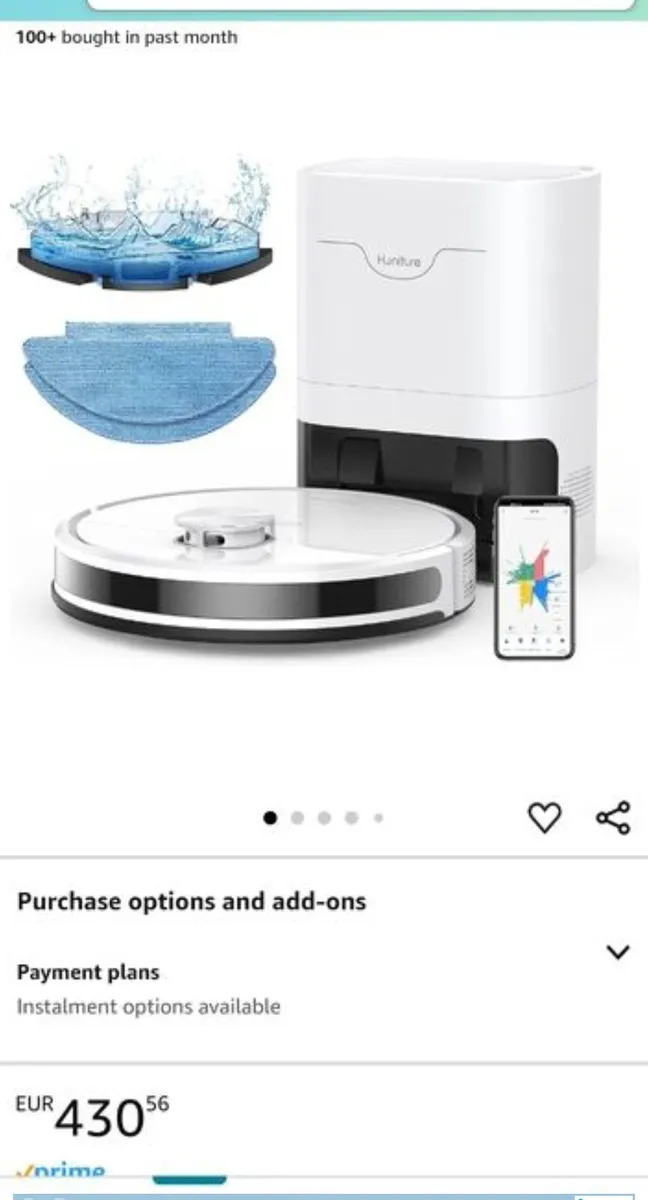 Robot vacuum cleaner Honiture with mop - Image 2