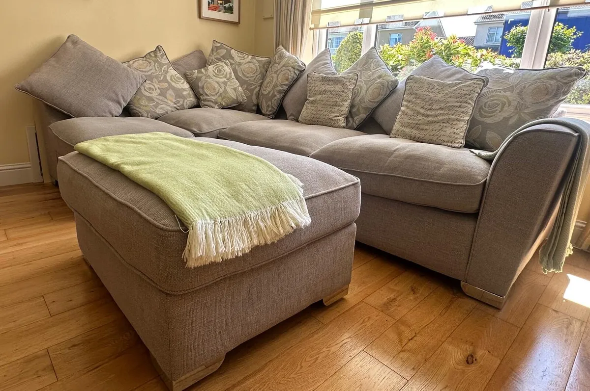 Fantasia Corner Sofa, Footstool & Armchair - Image 1