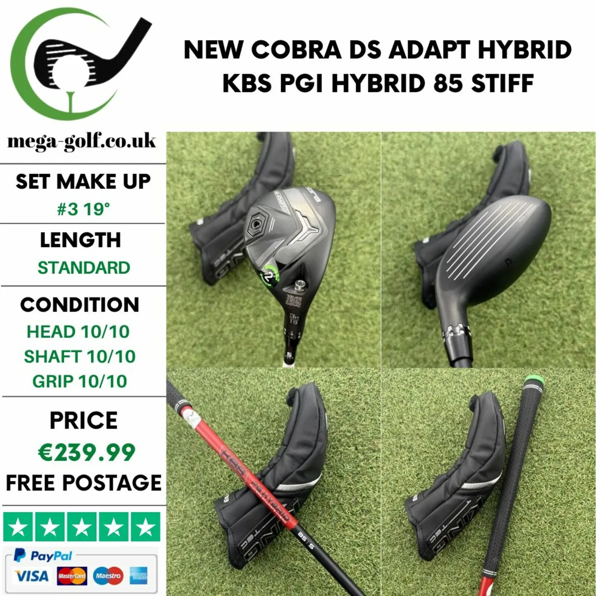 NEW COBRA DS ADAPT HYBRID / #3 19° / STIFF - Image 1
