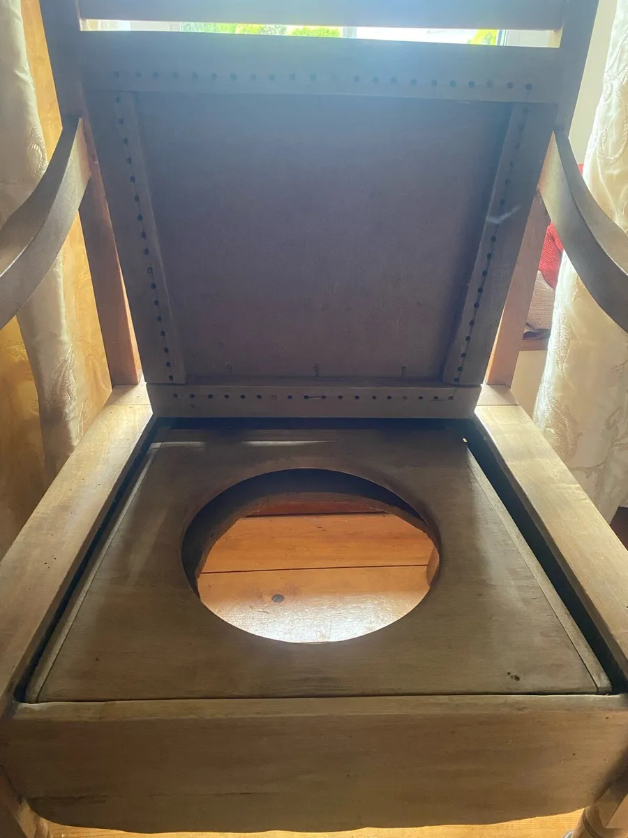 Antique commode chair - Image 3