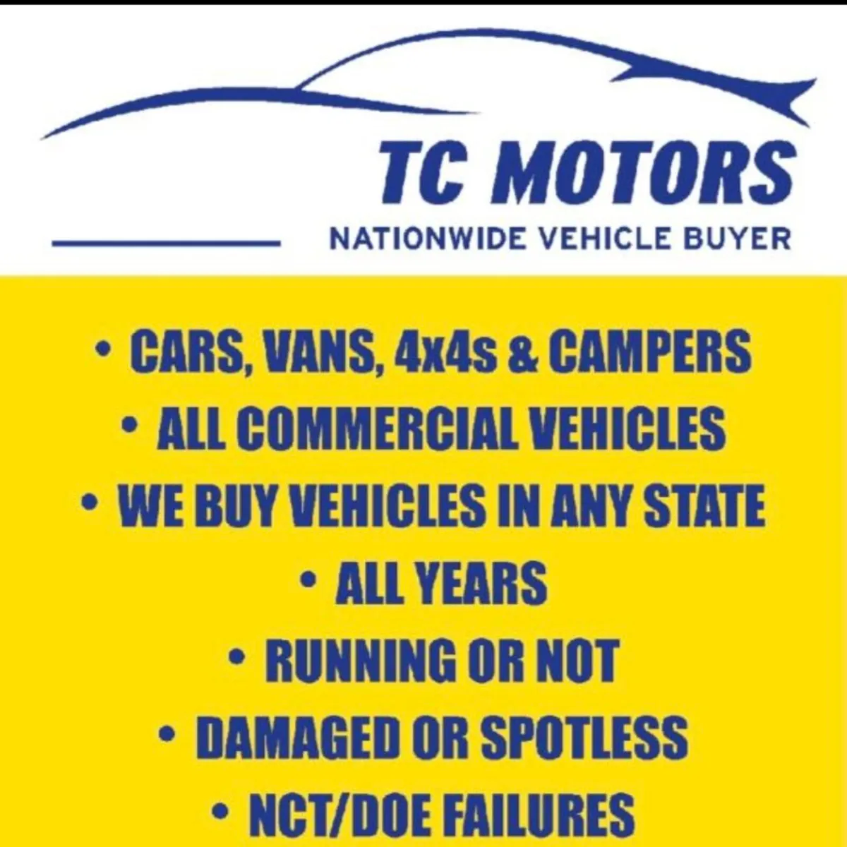 ALL CARS VANS AND JEEPS WANTED