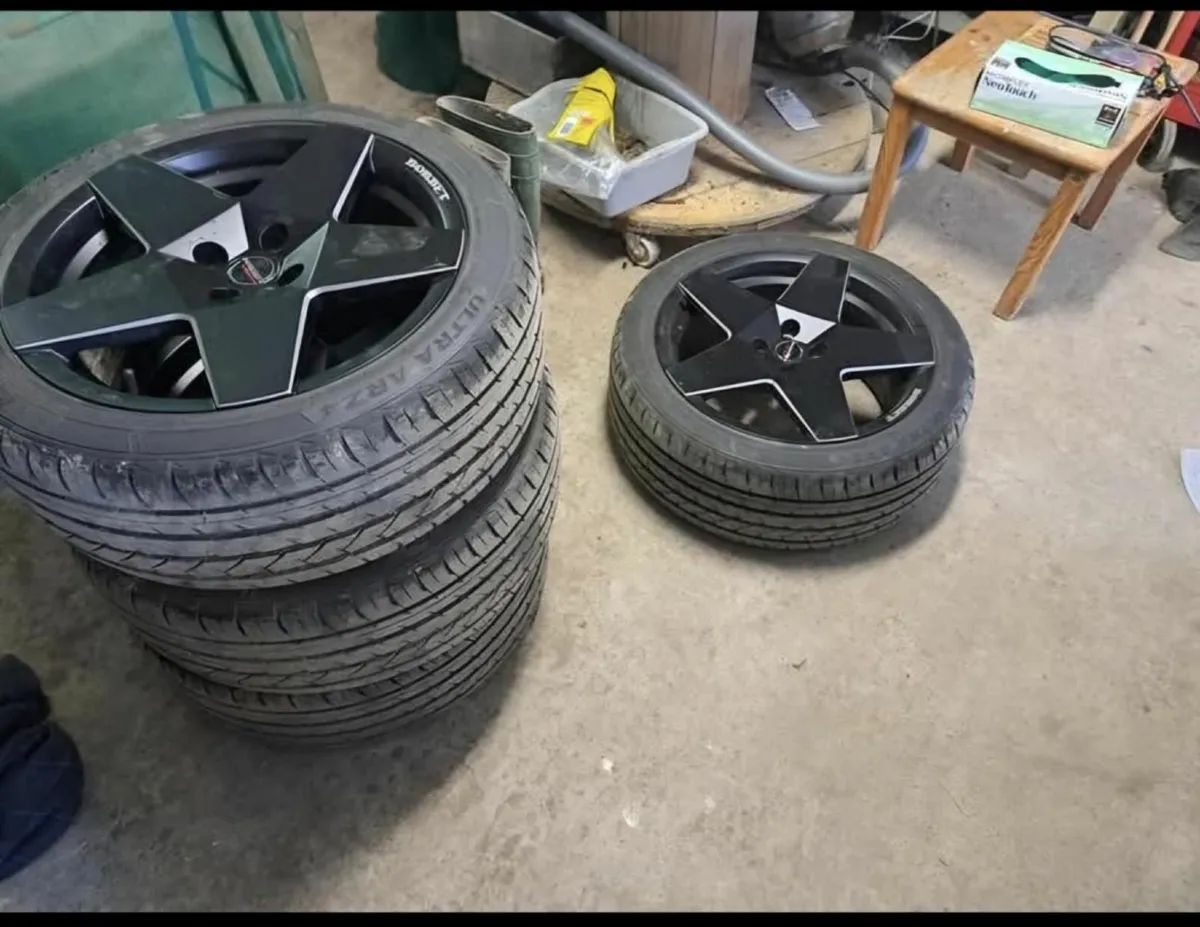 Borbet Alloy Wheels x 4 - Image 2