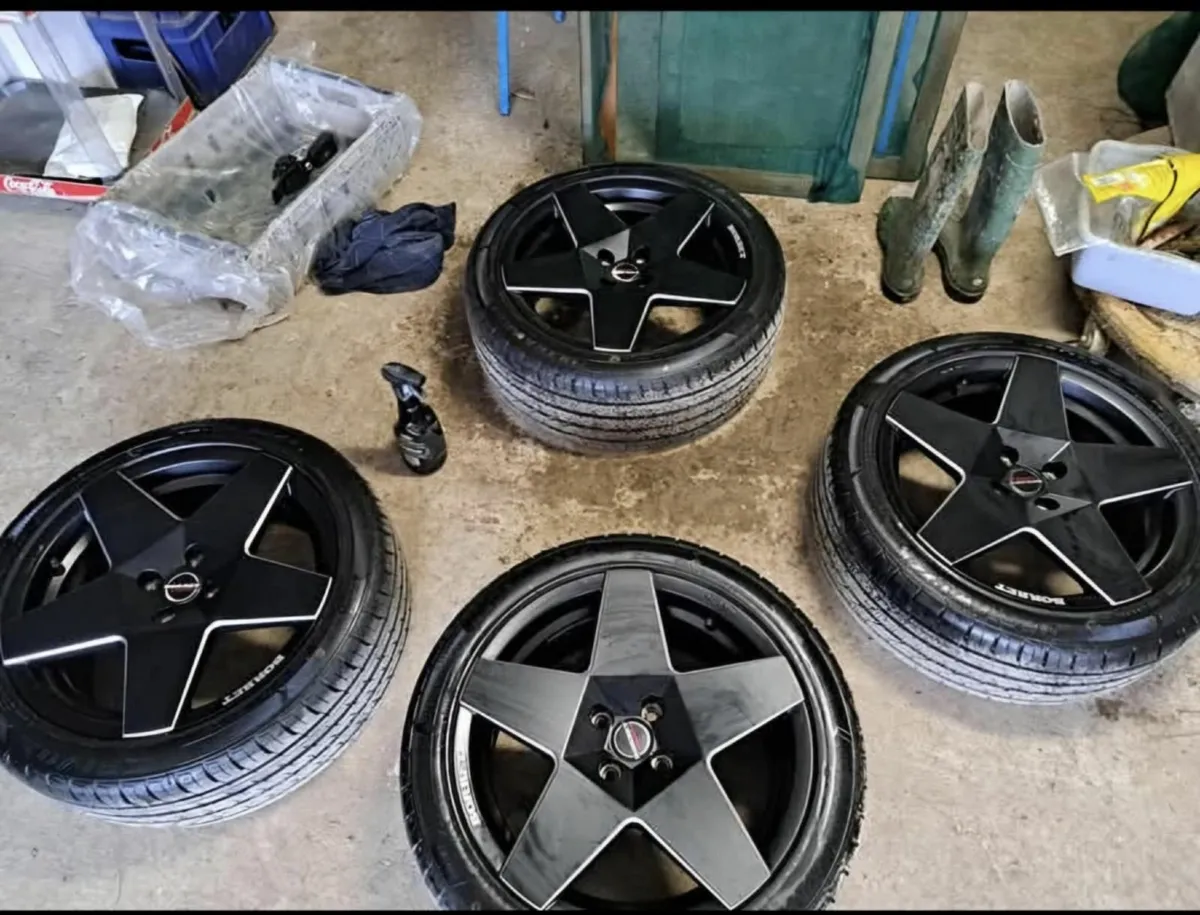 Borbet Alloy Wheels x 4 - Image 3