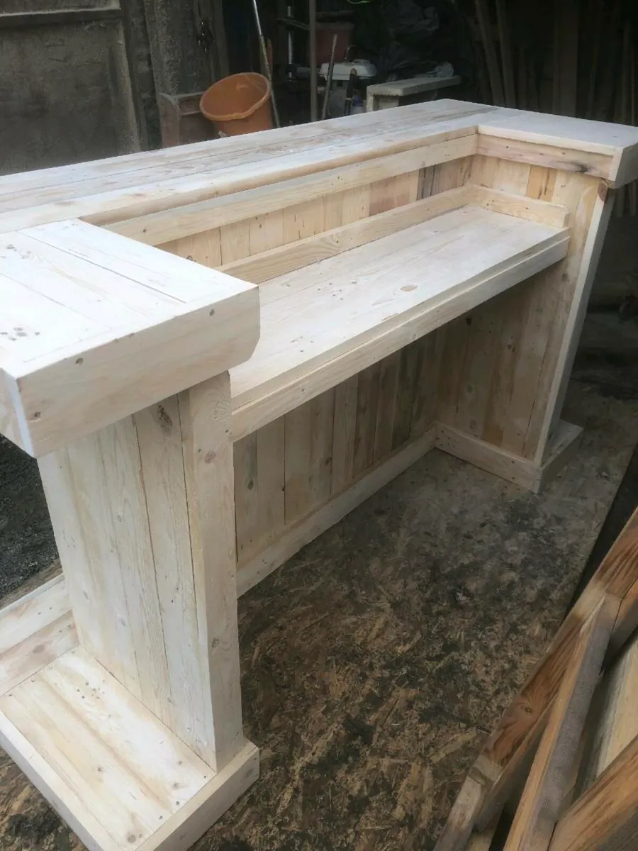 Handmade rustic homebar - Image 2