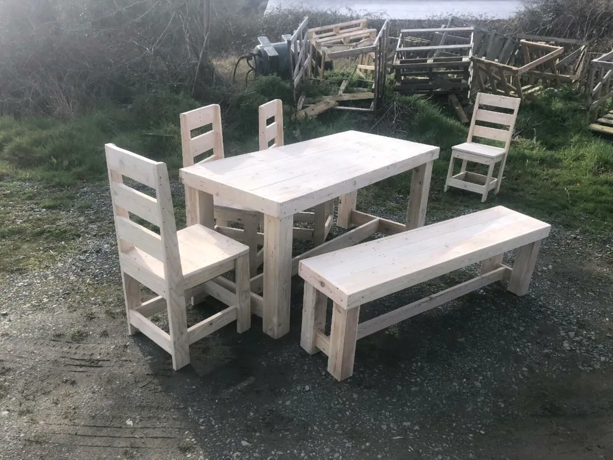 Handmade rustic table - Image 2