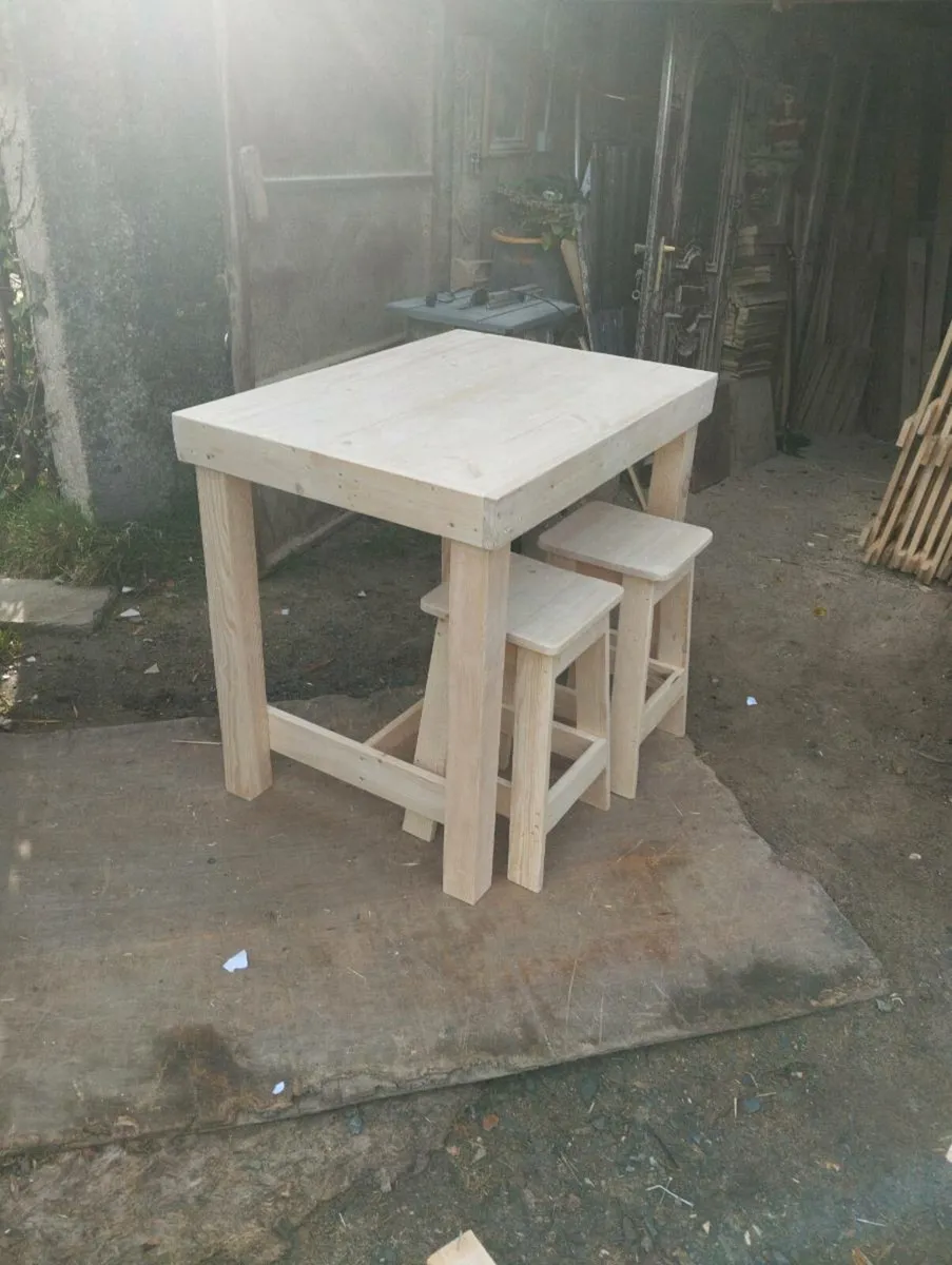 Handmade rustic table - Image 3
