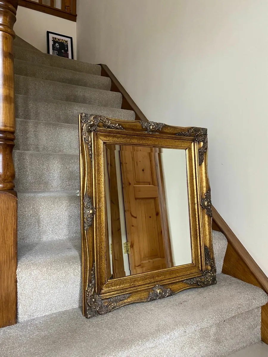 Gilt Bevelled Mirror 69 X 59cm - Image 1