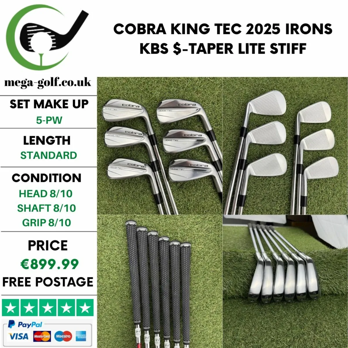 COBRA KING TEC 2025 IRONS / 5-PW / STIFF - Image 1